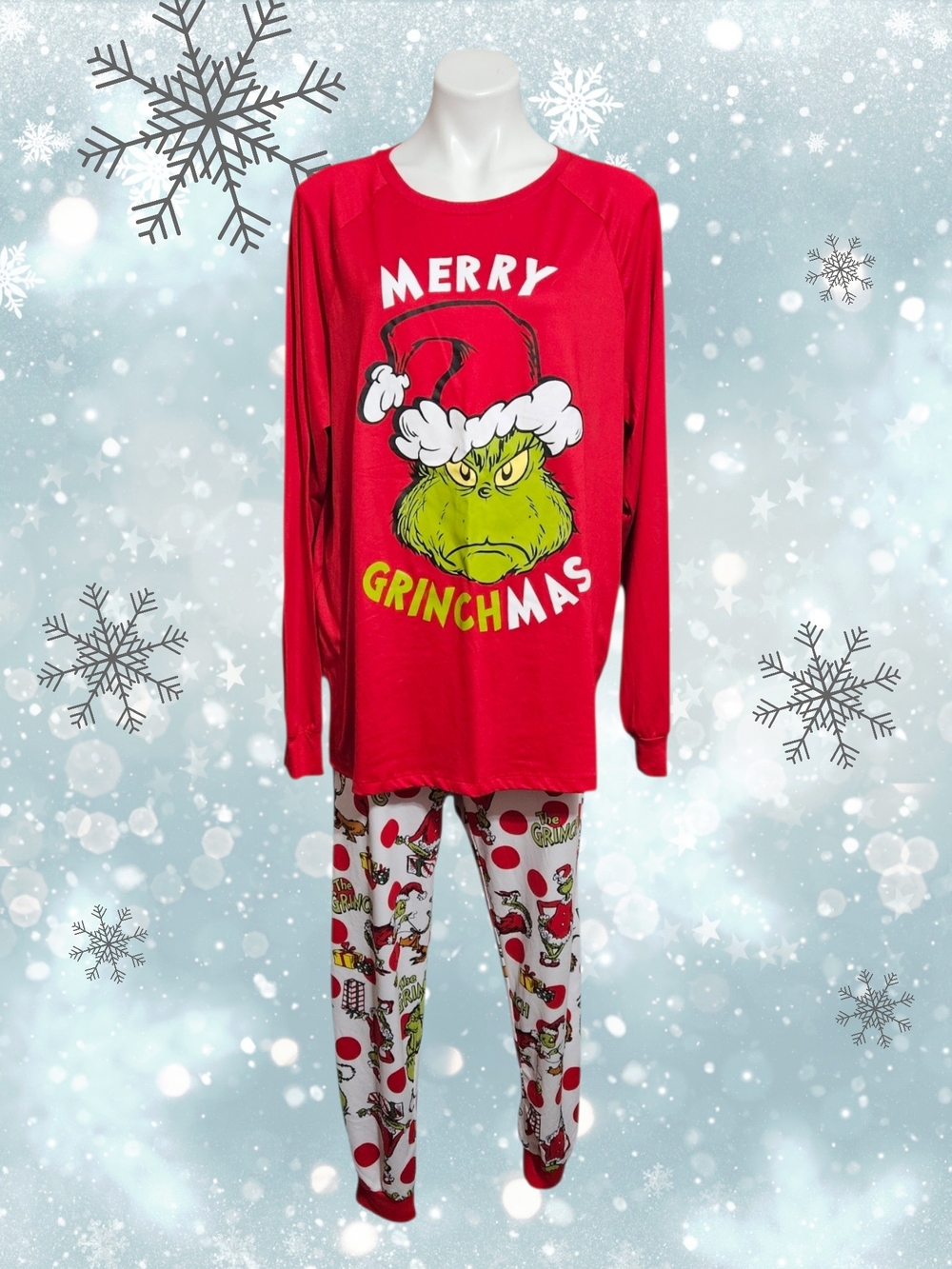 Christmas Grinch Women's Pajama Set